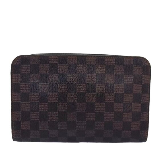 LOUIS VUITTON Damier Ebene Saint Louis Clutch Bag N51993 LV Auth am6670 - Picture 3 of 16